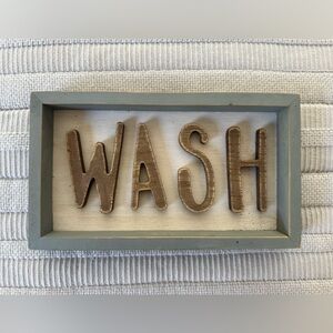 Wash sign